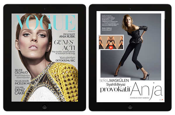 Vogue Türkiye Nisan sayısı iPad’de